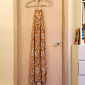 Open back maxi dress